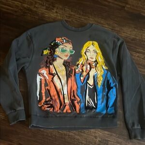 Zara size S graphic sweatshirt, absolutely brilliant colors!